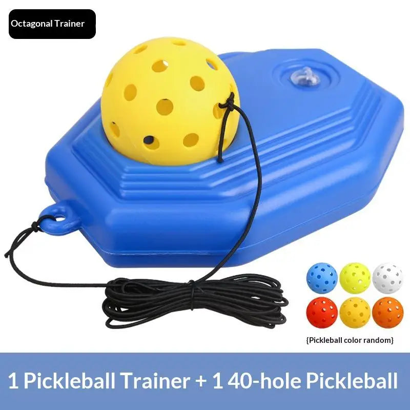 Solo Pickleball Rebound Trainer with Tethered Ball & Stability Base