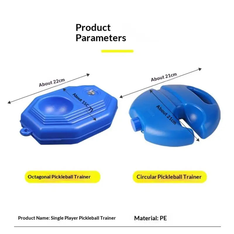 Solo Pickleball Rebound Trainer with Tethered Ball & Stability Base